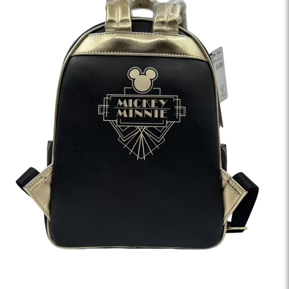 Comic Spot Exclusive Great Gatsby Mickey & Minnie Loungefly Mini Backpack - Picture 2 of 6